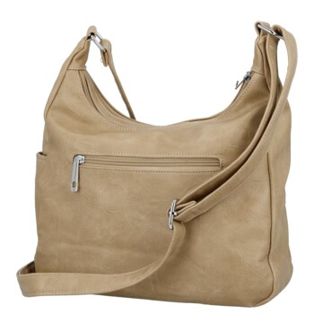 Dámska crossbody kabelka béžová - Firenze Kaisa
