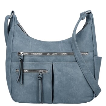 Dámska crossbody kabelka džínsovo modrá - Firenze Kaisa