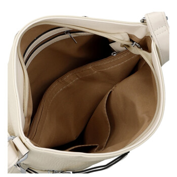 Dámska crossbody kabelka krémová - Firenze Valika