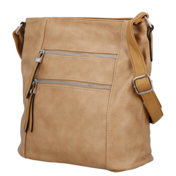 Dámska crossbody kabelka béžová - Firenze Kenza