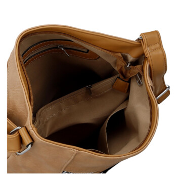 Dámska crossbody kabelka béžová - Firenze Kenza