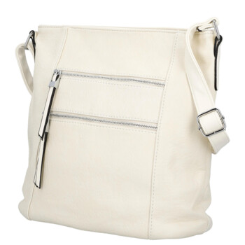 Dámska crossbody kabelka krémová - Firenze Kenza