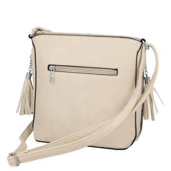 Dámska crossbody kabelka béžová - Firenze Alevin