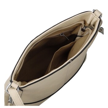 Dámska crossbody kabelka béžová - Firenze Alevin