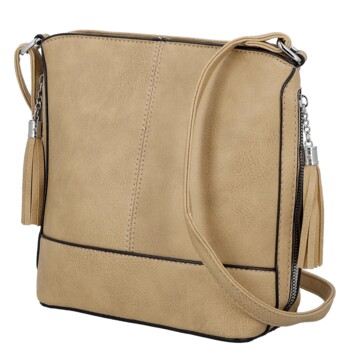 Dámska crossbody kabelka khaki - Firenze Alevin
