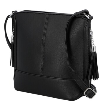 Dámska crossbody kabelka čierna - Firenze Alevin