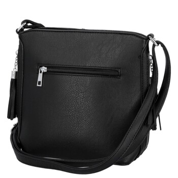 Dámska crossbody kabelka čierna - Firenze Alevin