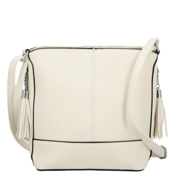 Dámska crossbody kabelka krémová - Firenze Alevin