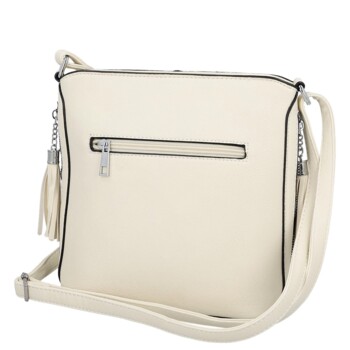 Dámska crossbody kabelka krémová - Firenze Alevin