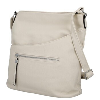 Dámska crossbody kabelka krémová - Firenze Berit