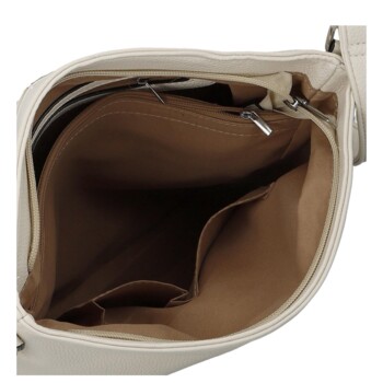 Dámska crossbody kabelka krémová - Firenze Berit