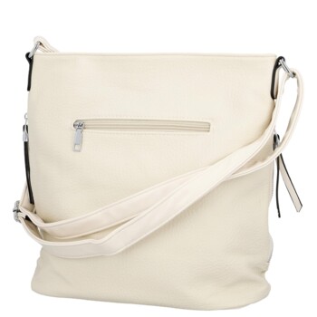Dámska crossbody kabelka krémová - Firenze Gabriele