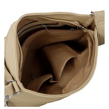 Dámska crossbody kabelka béžová - Firenze Gabriele