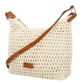 Dámska crossbody kabelka krémová - Firenze Janelle