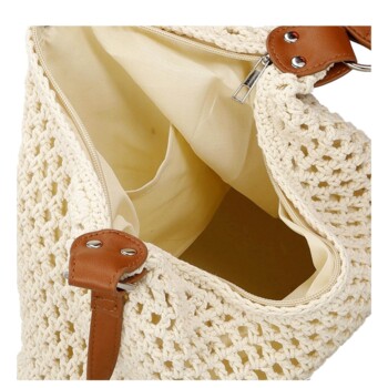 Dámska crossbody kabelka krémová - Firenze Janelle