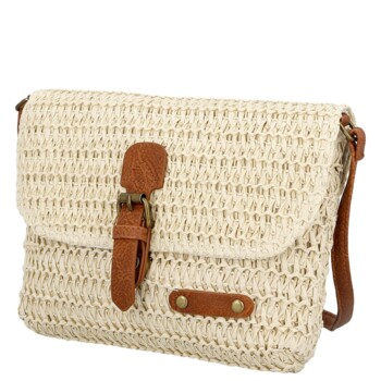 Dámska crossbody kabelka krémová - Firenze Sina