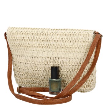 Dámska crossbody kabelka krémová - Firenze Sina