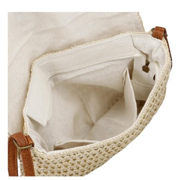 Dámska crossbody kabelka krémová - Firenze Sina
