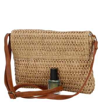 Dámska crossbody kabelka béžová - Firenze Sina