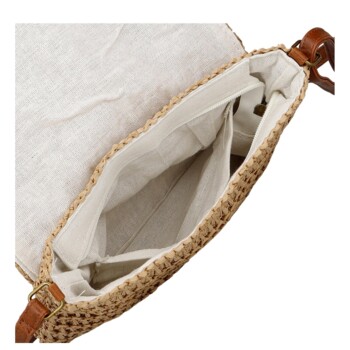 Dámska crossbody kabelka béžová - Firenze Sina
