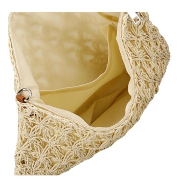 Dámska crossbody kabelka krémová - Firenze Seiya