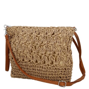 Dámska crossbody kabelka béžová - Firenze Seiya