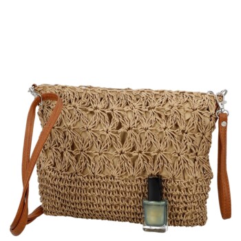 Dámska crossbody kabelka béžová - Firenze Seiya
