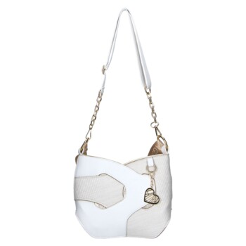 Dámska crossbody kabelka biela - Laura Biaggi Lorena
