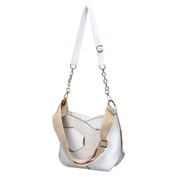 Dámska crossbody kabelka biela - Laura Biaggi Lorena