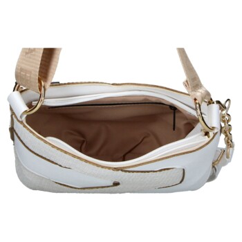 Dámska crossbody kabelka biela - Laura Biaggi Lorena