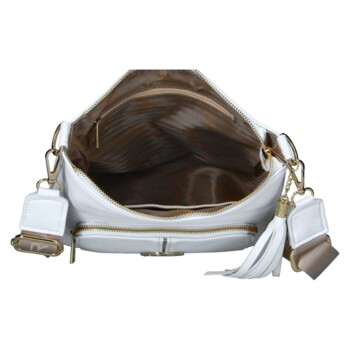 Dámska crossbody kabelka biela - Laura Biaggi Magia
