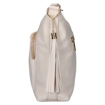 Dámska crossbody kabelka béžová - Laura Biaggi Magia