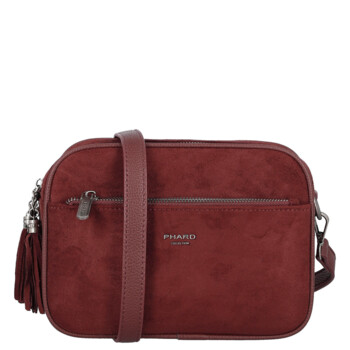 Dámska crossbody kabelka vínová - Phard Lysa