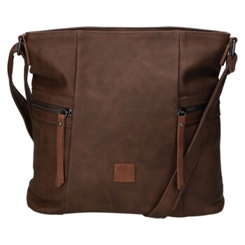 Dámska crossbody kabelka coffee - Firenze Lenah