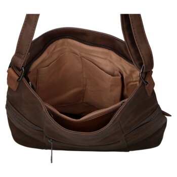 Dámska crossbody kabelka coffee - Firenze Lenah