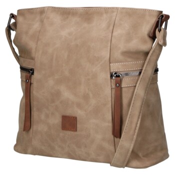 Dámska crossbody kabelka khaki - Firenze Lenah