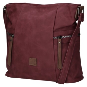 Dámska crossbody kabelka vínová - Firenze Lenah