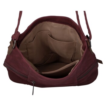 Dámska crossbody kabelka vínová - Firenze Lenah