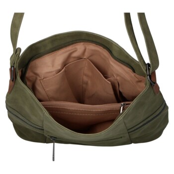 Dámska crossbody kabelka zelená - Firenze Lenah