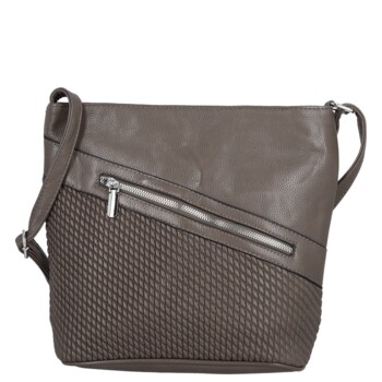 Dámska crossbody kabelka coffee - Firenze Santela
