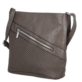 Dámska crossbody kabelka coffee - Firenze Santela