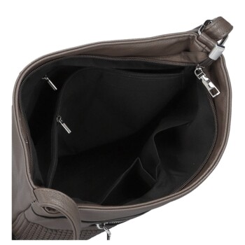 Dámska crossbody kabelka coffee - Firenze Santela