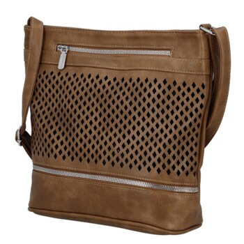 Dámska crossbody kabelka hnedá - Firenze Samia