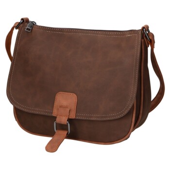 Dámska crossbody kabelka tmavo hnedá - Firenze Marisa
