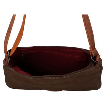 Dámska crossbody kabelka tmavo hnedá - Firenze Marisa