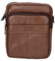 Pánska kožená crossbody taška hnedá - Coveri Fabien