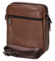 Pánska kožená crossbody taška hnedá - Coveri Fabien
