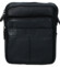 Pánska kožená crossbody taška čierna - Coveri Fabien