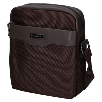 Pánska crossbody taška coffee - Coveri Nadim