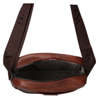 Pánska crossbody taška coffee - Coveri Radim